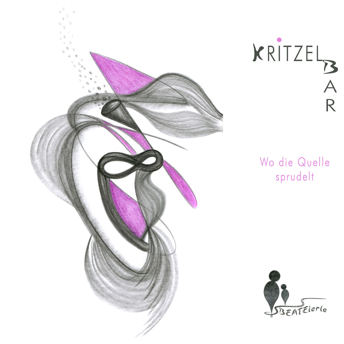Abstrakte Kritzelbilder – frei von Symbolen und Mustern