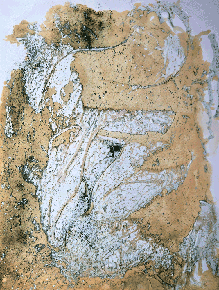 marmormehl auf papier